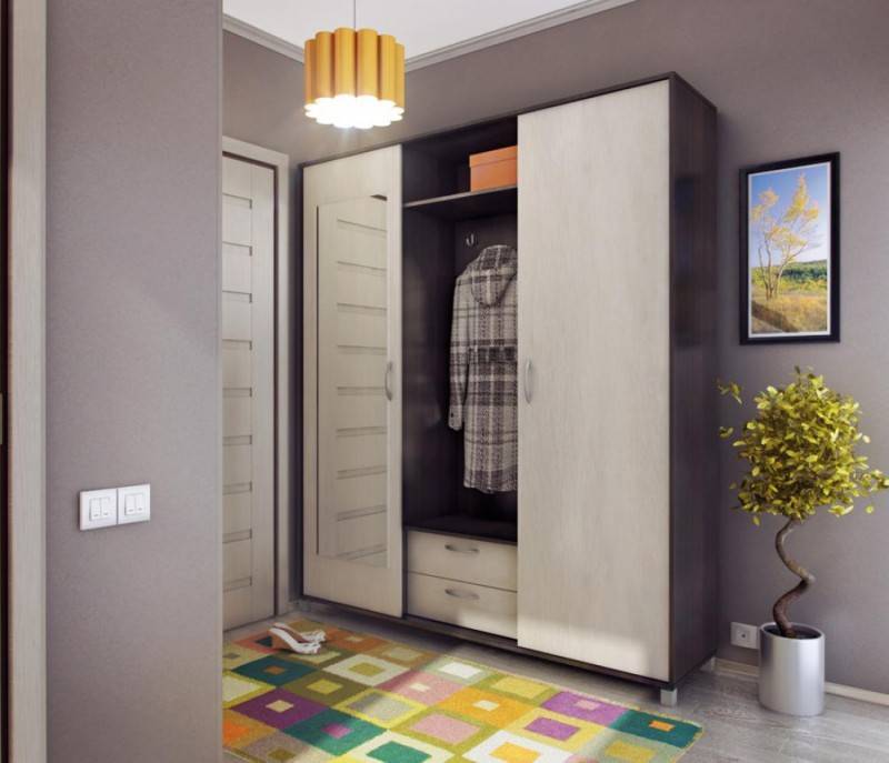 Как правильно выбрать вращающийся шкаф в прихожую - стили и цветовые решения
