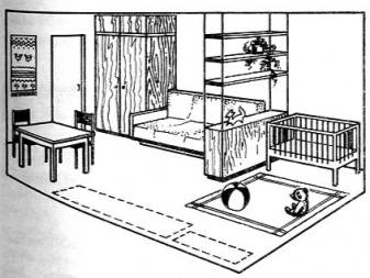 Детская в однокомнатной квартире