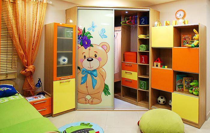 Угловой шкаф в детскую комнату - советы по выбору